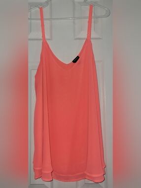 Torrid Coral V-Neck Cami Tank Top